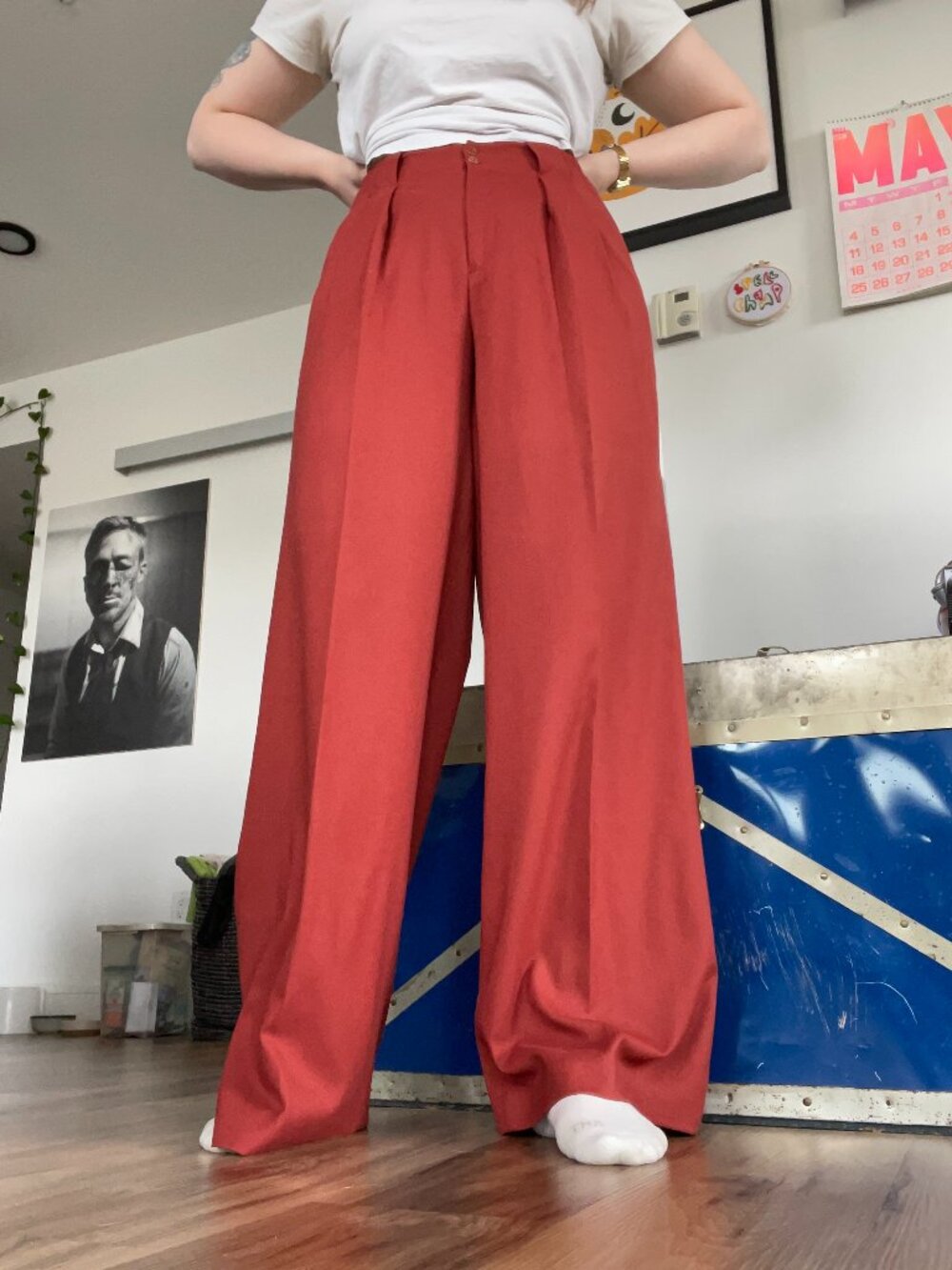 Anthropologie elevenses pleated wide leg pant